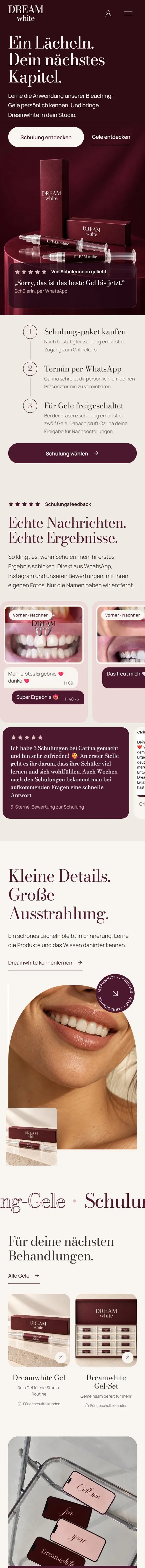 Dreamwhite: mobile Fassung