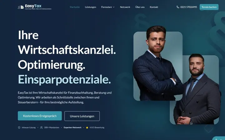 Website-Screenshot: Website · Wirtschaftskanzlei