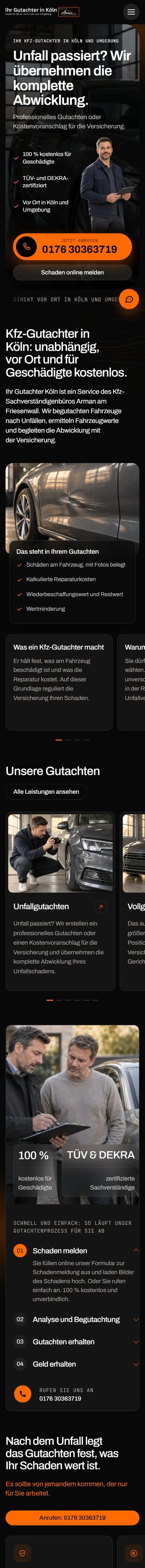 Ihr Gutachter Köln: mobile Fassung